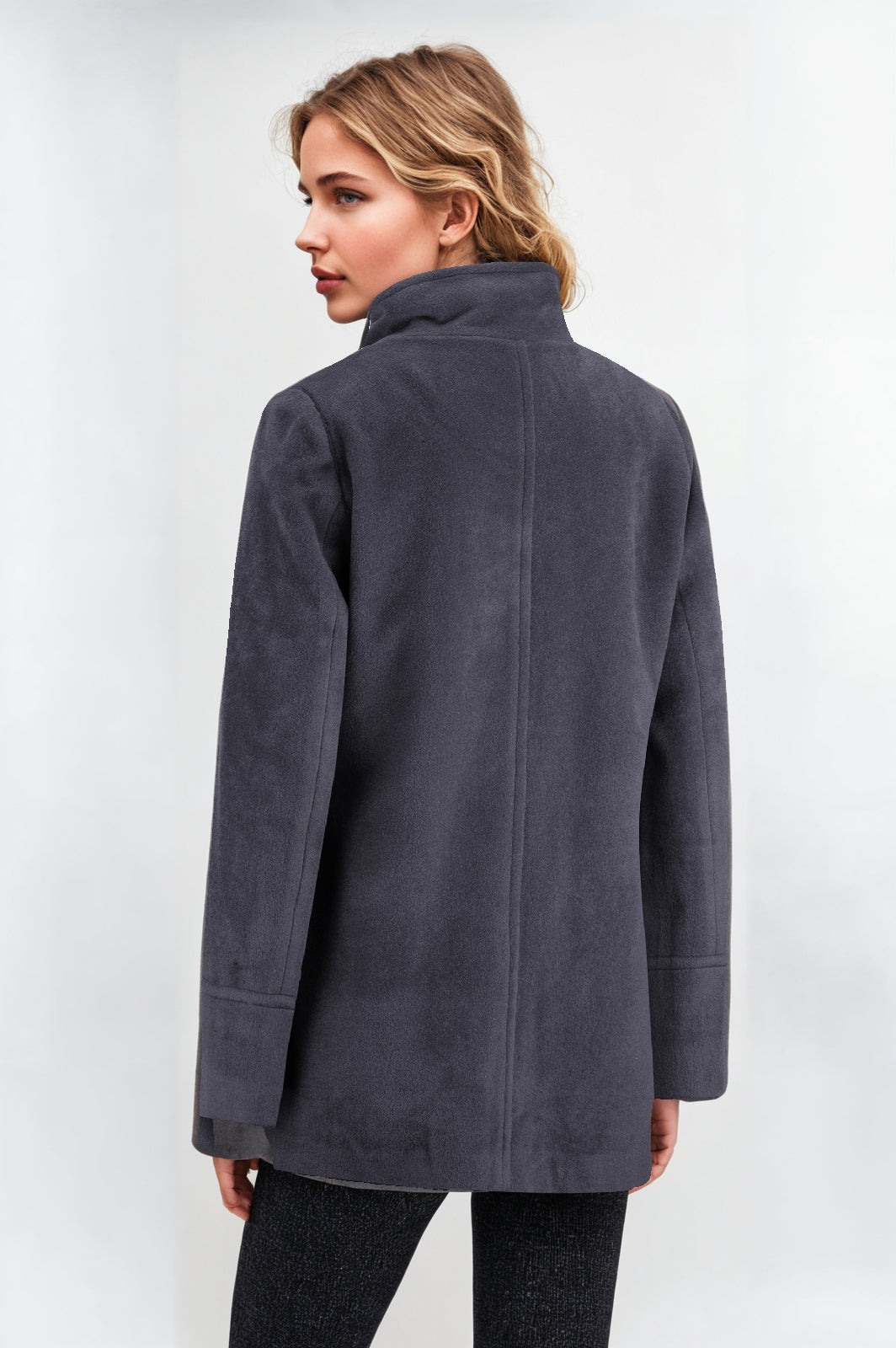 Women's Slate Funnel Neck Jacket