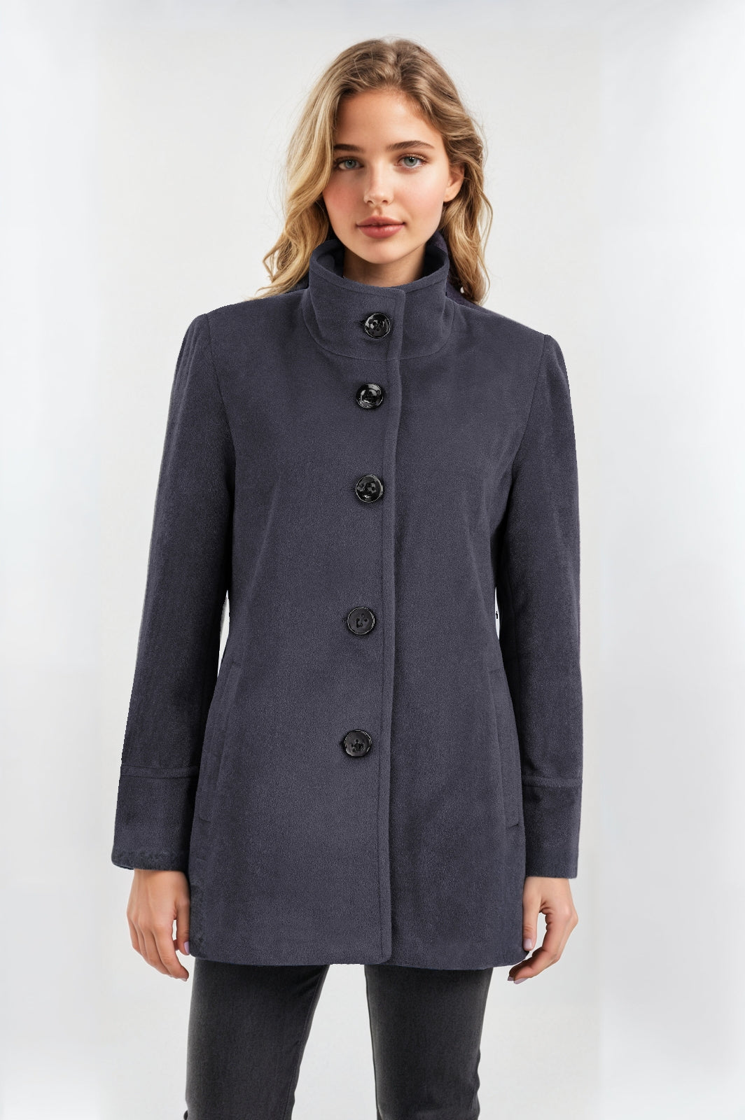 Women's Slate Funnel Neck Jacket