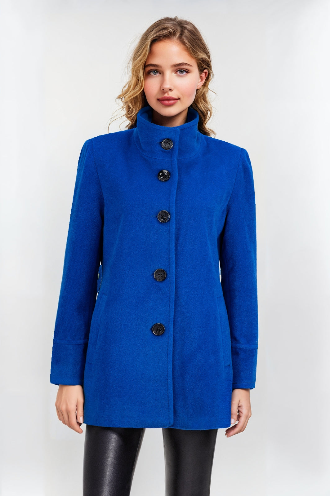 Women's Cobalt Funnel Neck Jacket