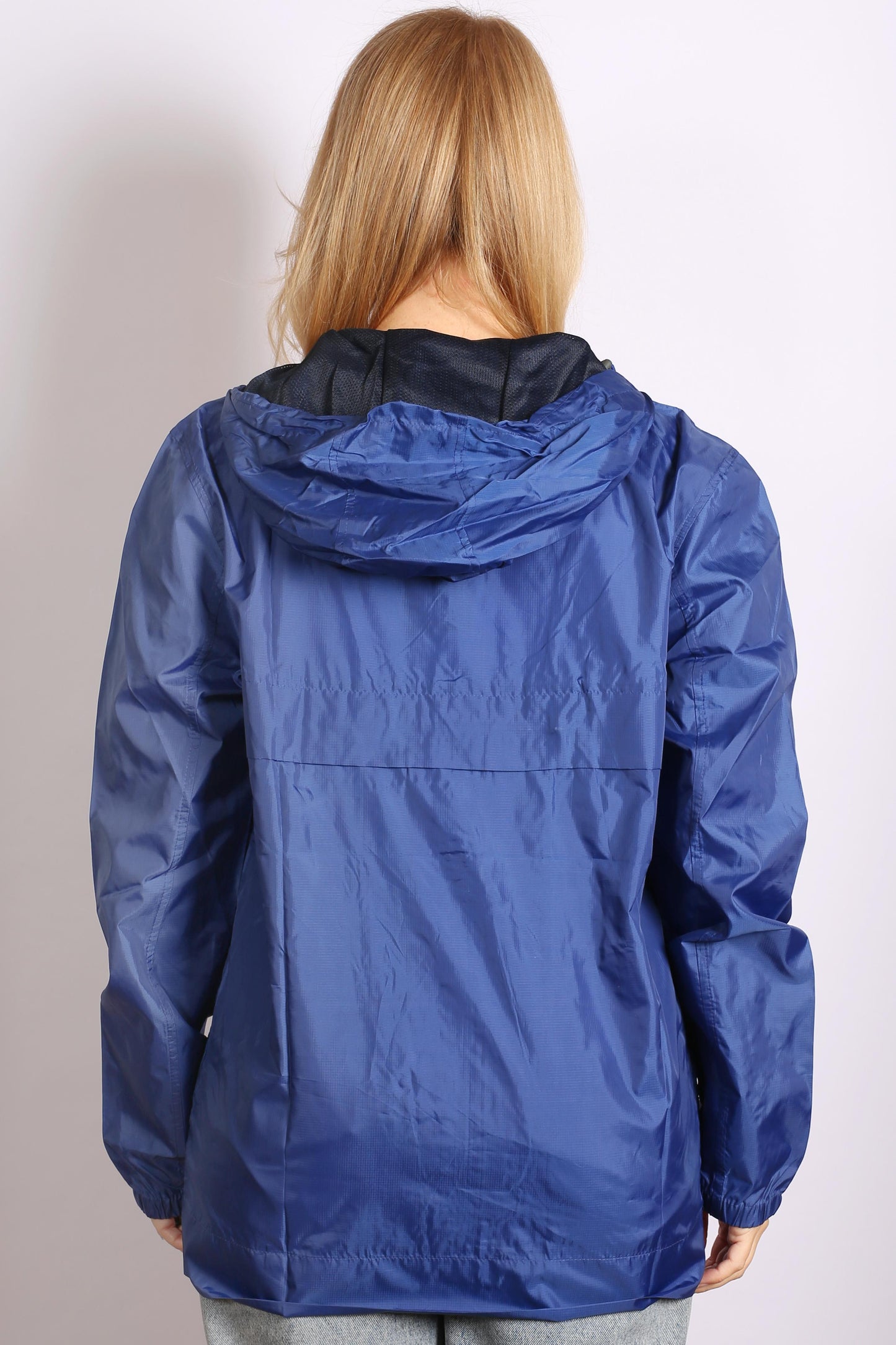 Women’s Blue Basic Waterproof Rain Jacket